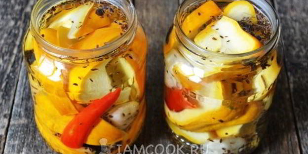 маринованные патиссоны без стерилизации