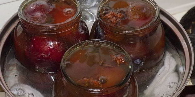 маринованные сливы с бадьяном