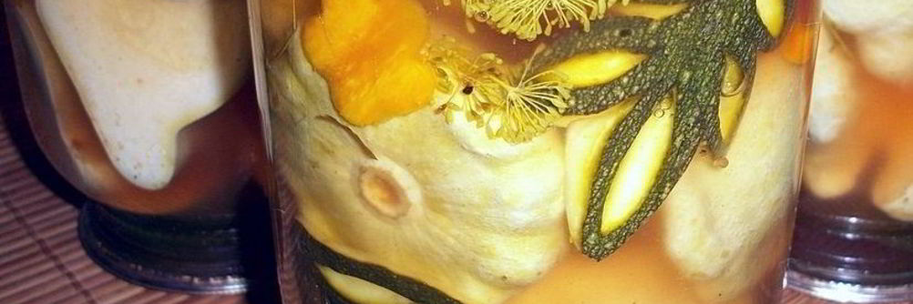 Патиссоны, маринованные быстро