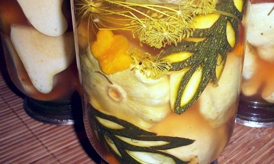 Рецепт патиссонов, маринованных быстро