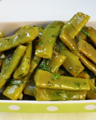 Зеленая фасоль маринованная