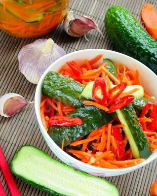 Огурцы по-корейски на зиму пальчики оближешь