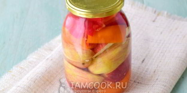перец с яблоками на зиму