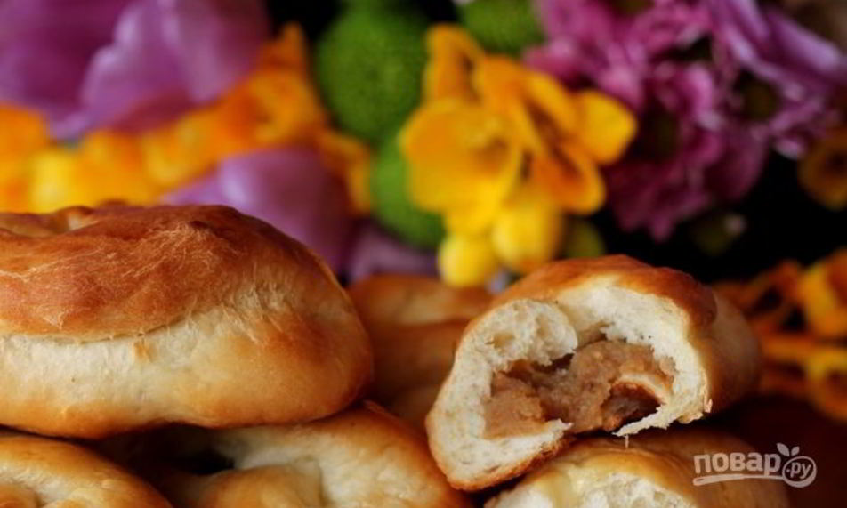 Рецепт булочек с повидлом в духовке