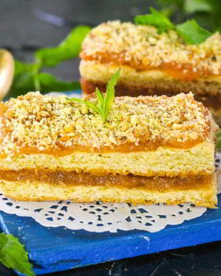 Песочная полоска с повидлом