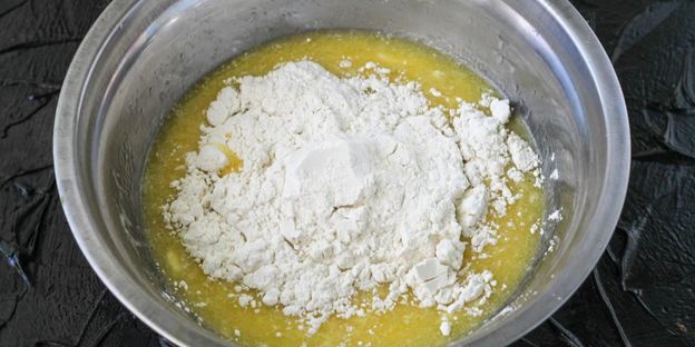 песочная полоска с повидлом