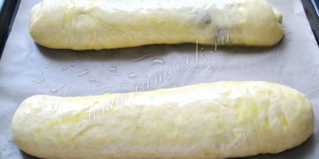 сдобный рулет с повидлом