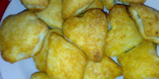 слоеные штучки с яблочным повидлом