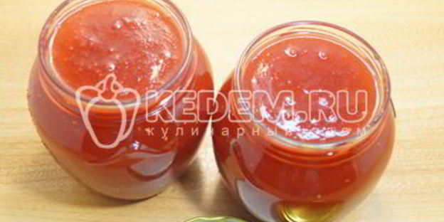 яблочное повидло с малиной