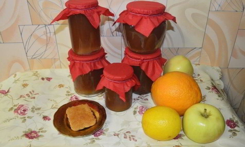 Рецепт яблочного повидла с цитрусами