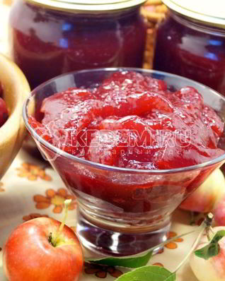 Яблочное повидло с вишней Бабушкино