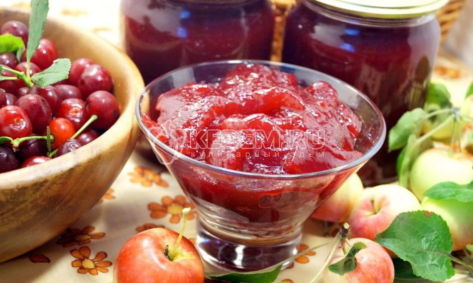 Рецепт яблочного повидла с вишней бабушкино