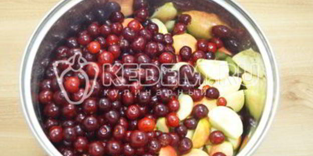 яблочное повидло с вишней бабушкино