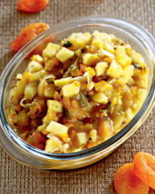 Приправа из кураги с яблоками