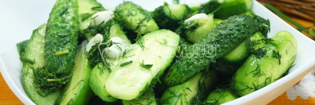 Быстрые малосольные огурцы