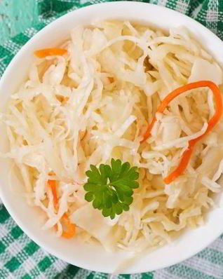 Капуста, соленая сухим способом