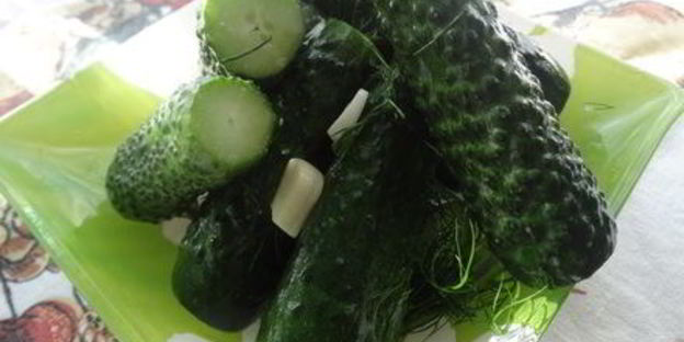 хрустящие малосольные огурчики