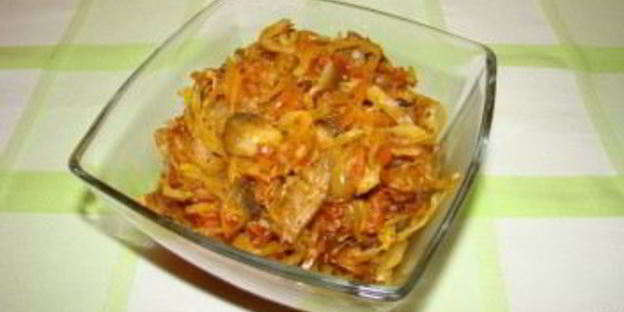 кислая капуста с грибами