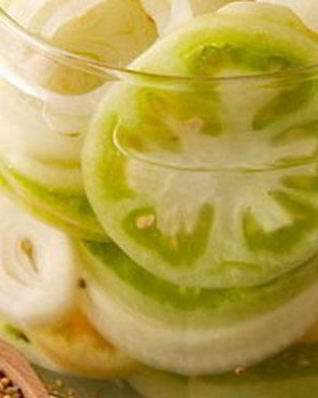 Консервированные зеленые помидоры