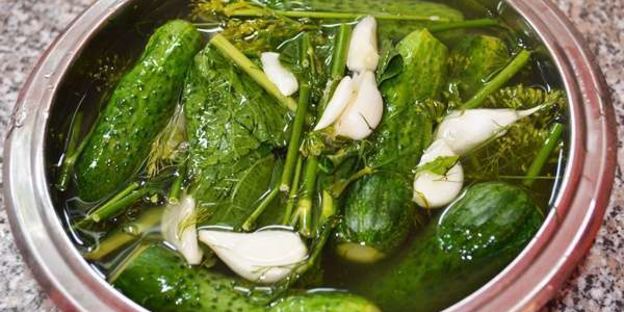 малосольные хрустящие огурчики