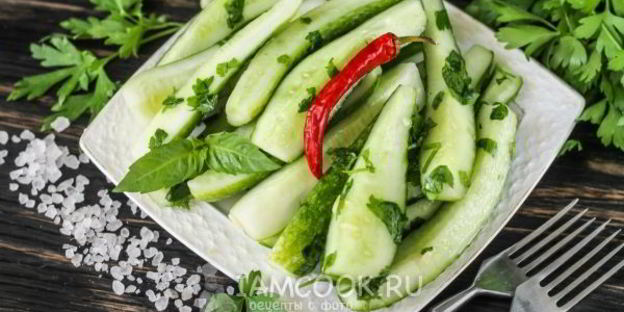 малосольные огурцы в пакете за 2 часа