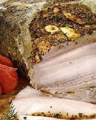 Мятное сало с приправой карри