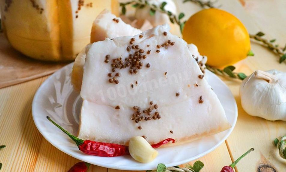 Рецепт сала соленого в банке