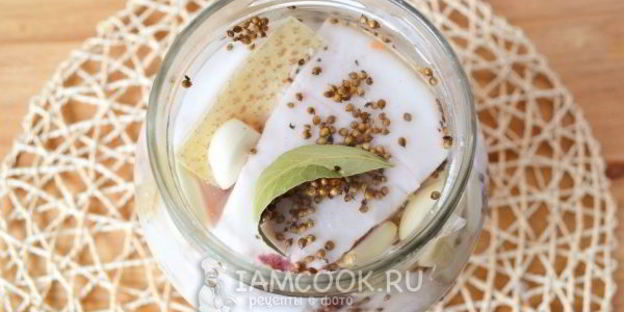 сало в рассоле в банке