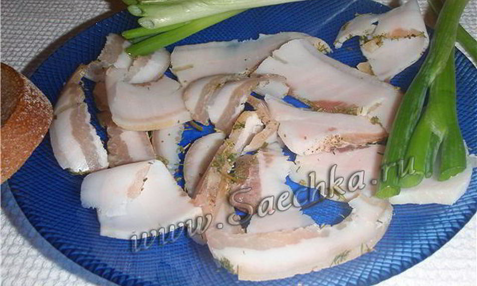 Рецепт соленого сала