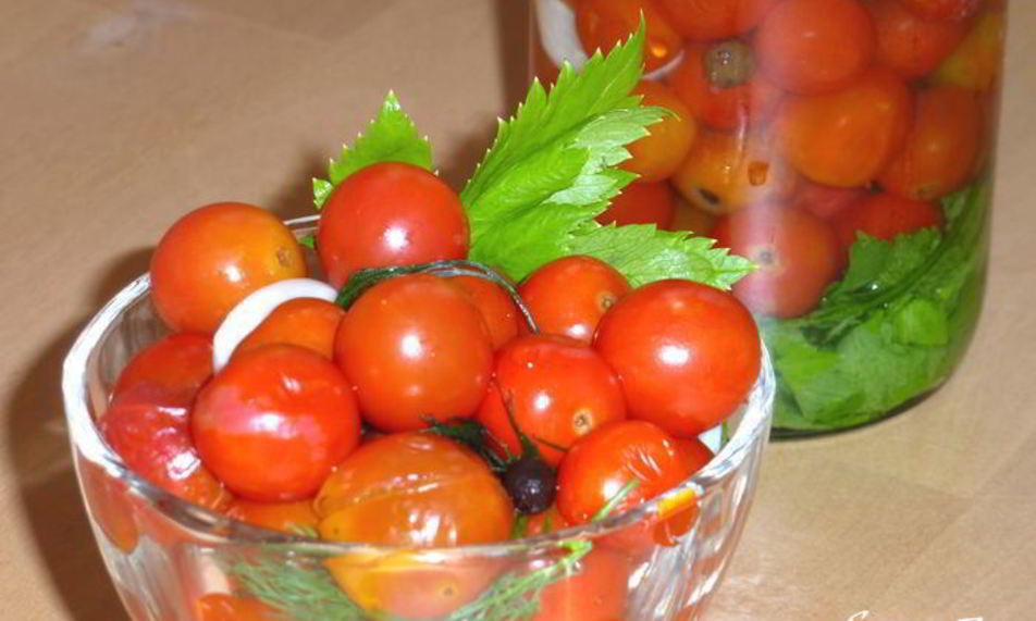 Рецепт соленых помидоров черри