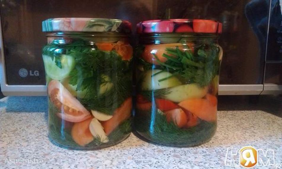 Рецепт соленых зеленых помидоров по-грузински