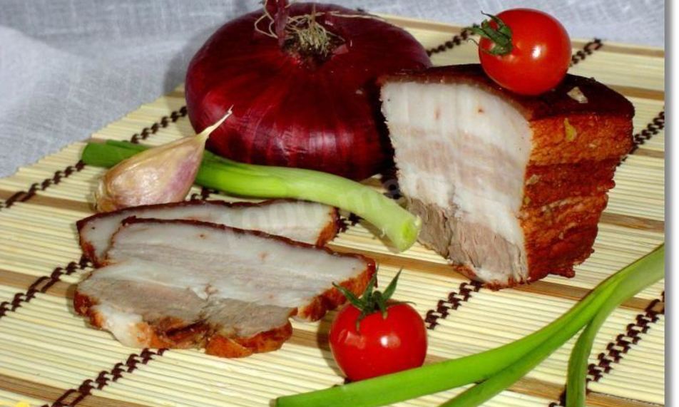 Рецепт засола сало в луковой шелухе