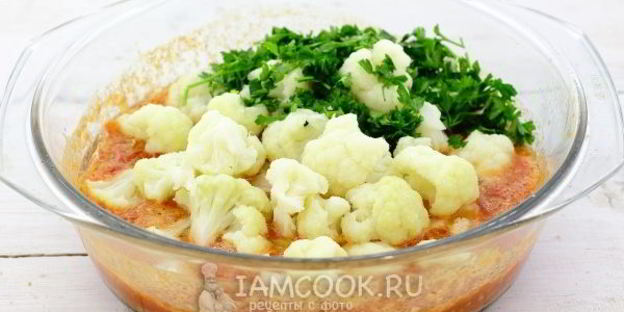 цветная капуста в томате на зиму