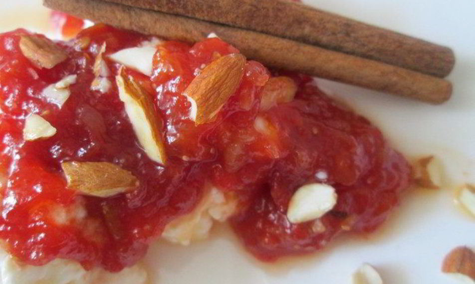 Рецепт быстрого конфитюра из помидоров с миндалем