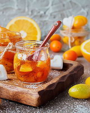 Чайное варенье с апельсиновыми цукатами