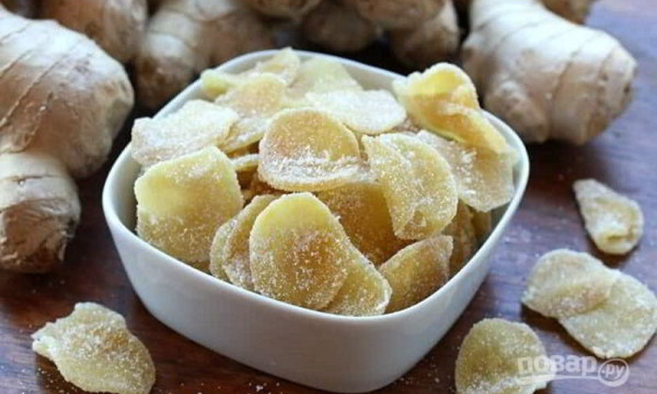 Рецепт имбирных цукатов