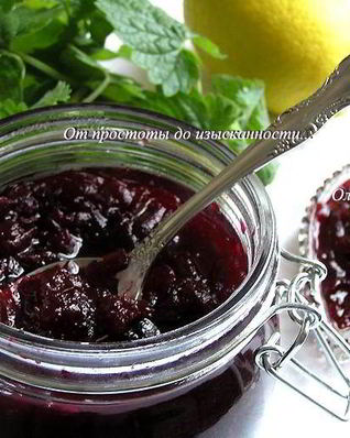 Конфитюр из свеклы с лимоном и мятой
