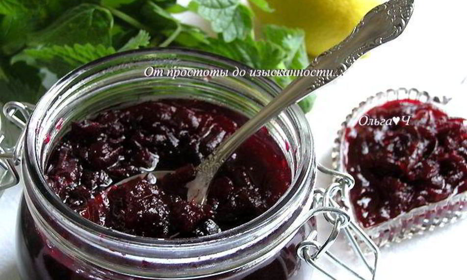 Рецепт конфитюра из свеклы с лимоном и мятой