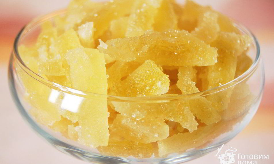 Рецепт цукатов из арбузных корок