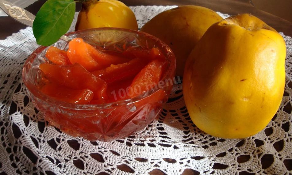 Рецепт варенья из айвы дольками