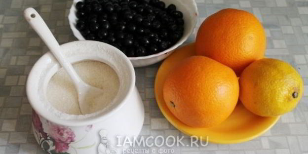 варенье из черноплодной рябины с цитрусовыми