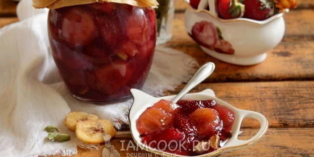 варенье из клубники и бананов