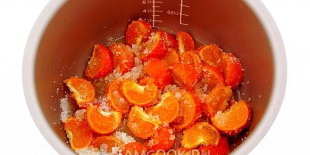 варенье из мандаринов в апельсиновом соке в мультиварке