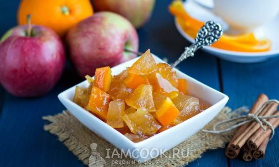 Рецепт варенья из яблок с апельсином на зиму