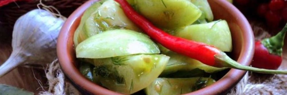 Зеленые помидоры на зиму