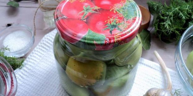 зеленые помидоры на зиму