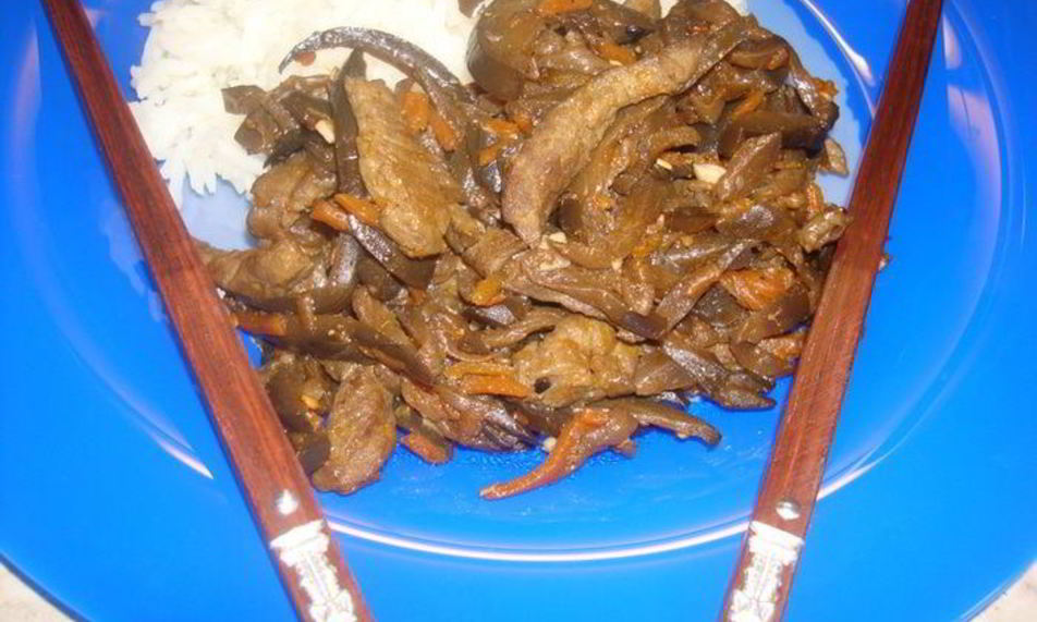 Рецепт баклажанов с говядиной по-корейски