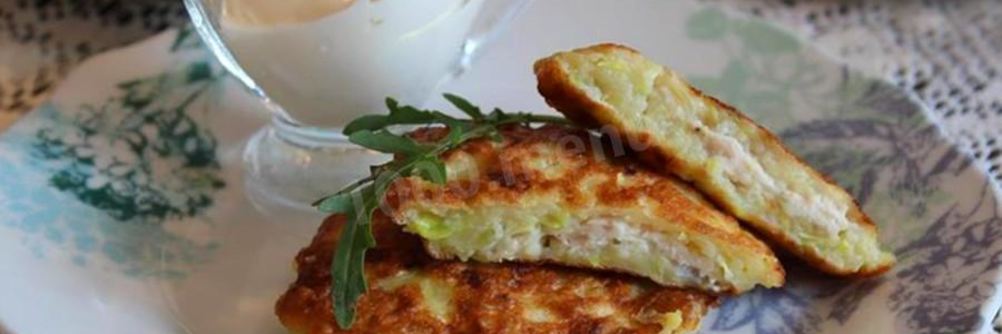 Ленивые беляши из кабачков