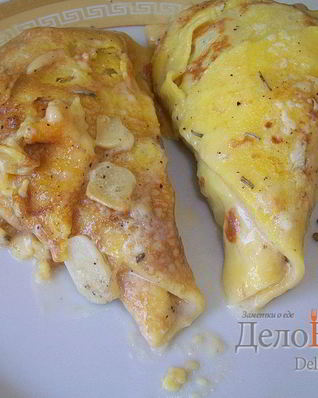 Бендерики со сметаной и чесноком запеченные в духовке