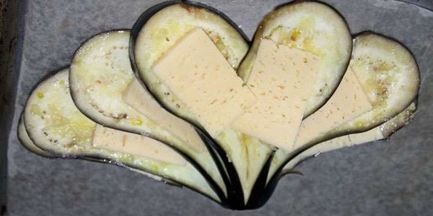 блюдо павлиний хвост из баклажанов